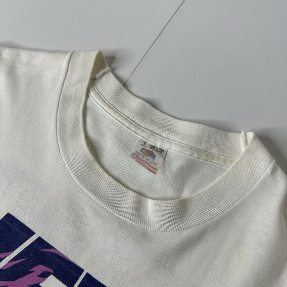 Every Knee Shall Bow Phil 2:10 Jesus Graphic T Shirt Sz L Single Stitch Vtg 90s - Picture 9 of 16